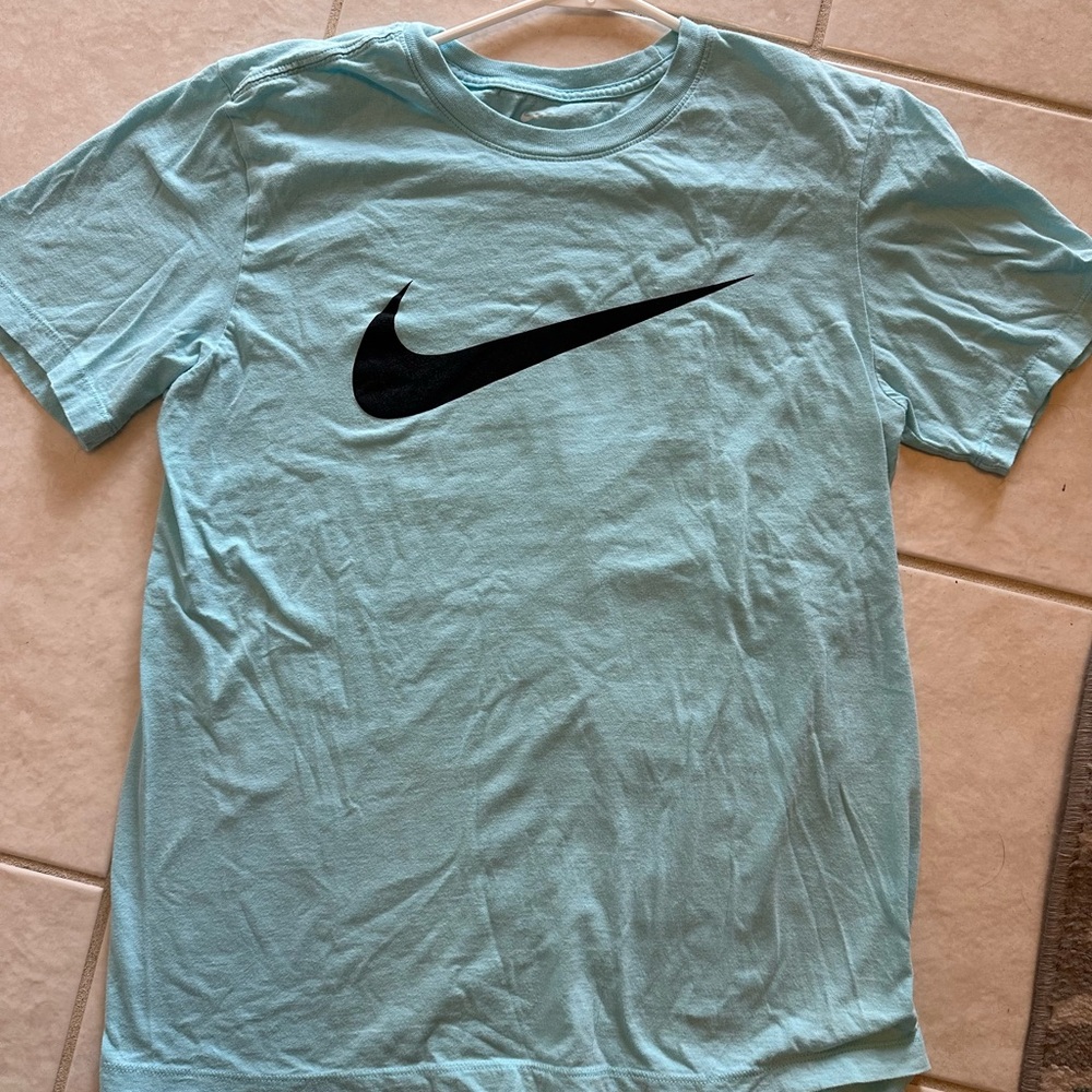 Nike Blue and Black Short Sleeve Tee